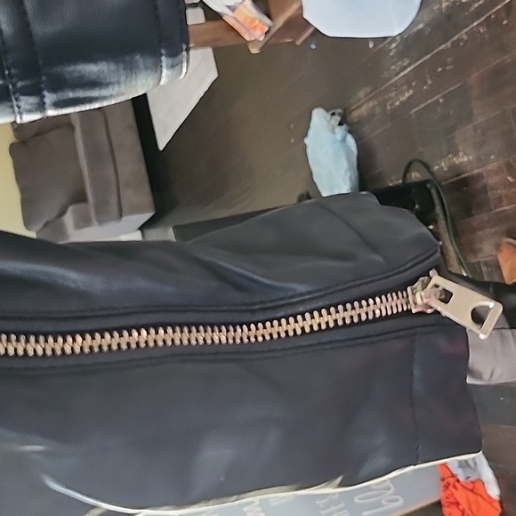 GUESS Men's Black Leather Jacket,Size 2XL - Picture 5 of 6